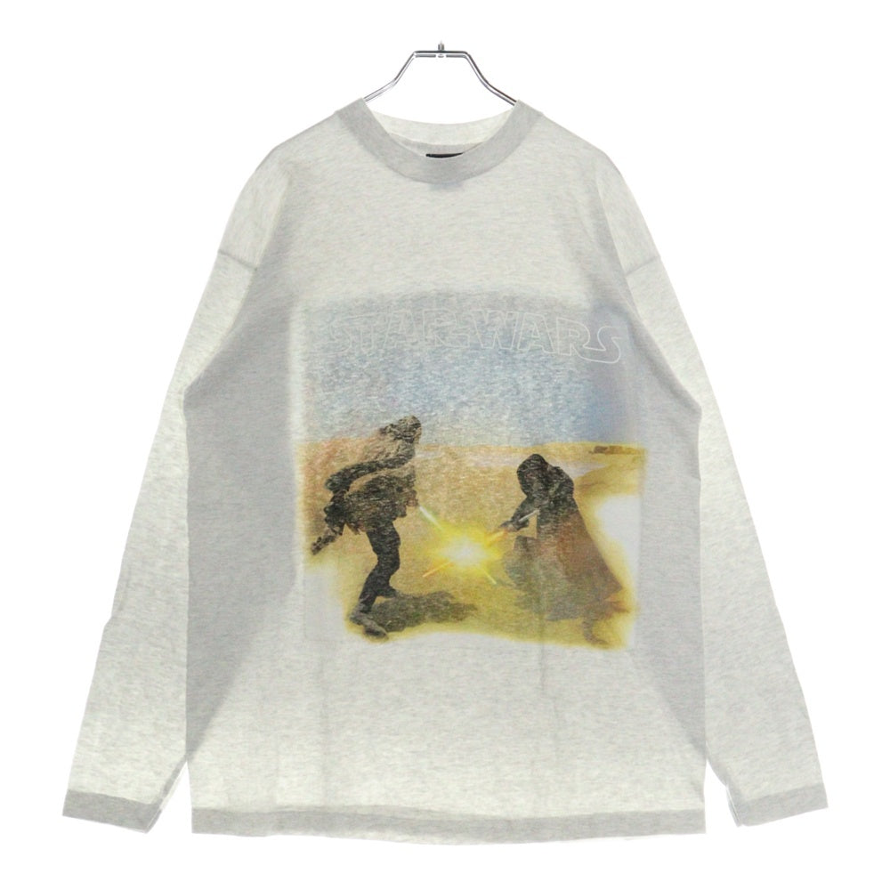 VINTAGE(ヴィンテージ) 90s STAR WARS EPISODE 1 MOVIE TEE L/S スターウォーズ エピソード1 フロントプリント Tシャツ 長袖カットソー グレー