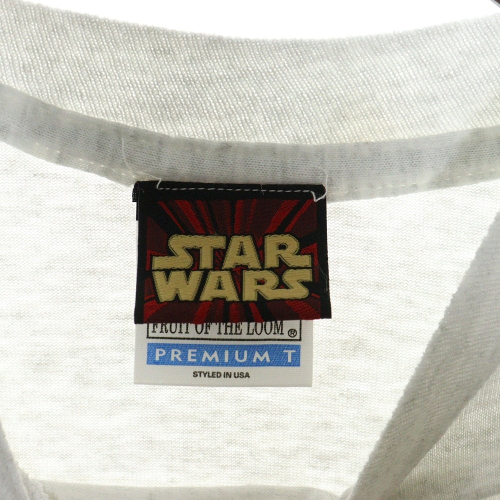 VINTAGE(ヴィンテージ) 90s STAR WARS EPISODE 1 MOVIE TEE L/S スターウォーズ エピソード1 フロントプリント Tシャツ 長袖カットソー グレー