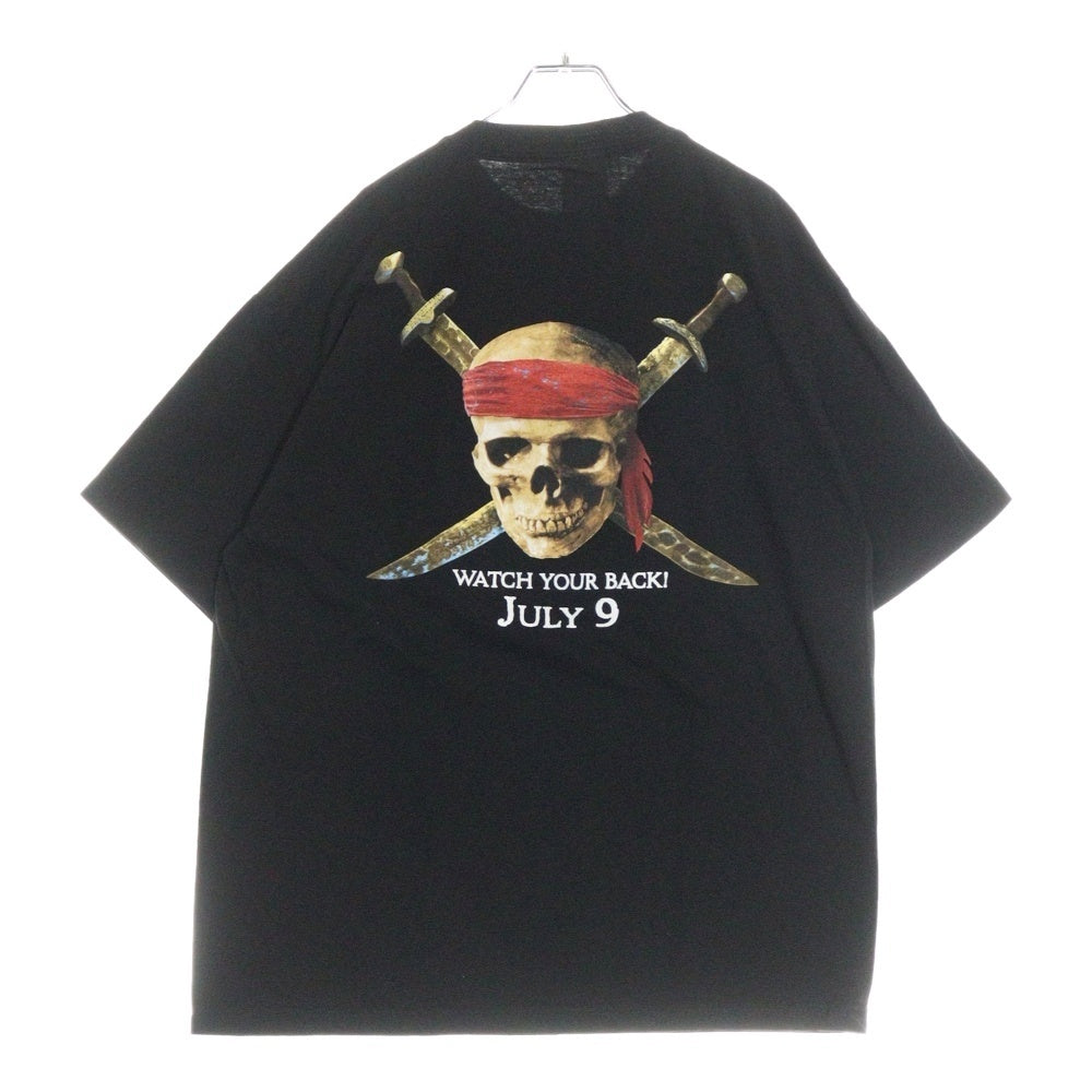 VINTAGE(ヴィンテージ) 00s Pirates of the Caribbean MOVIE TEE パイレーツオブカリビアン 両面プリント Tシャツ 半袖カットソー ブラック
