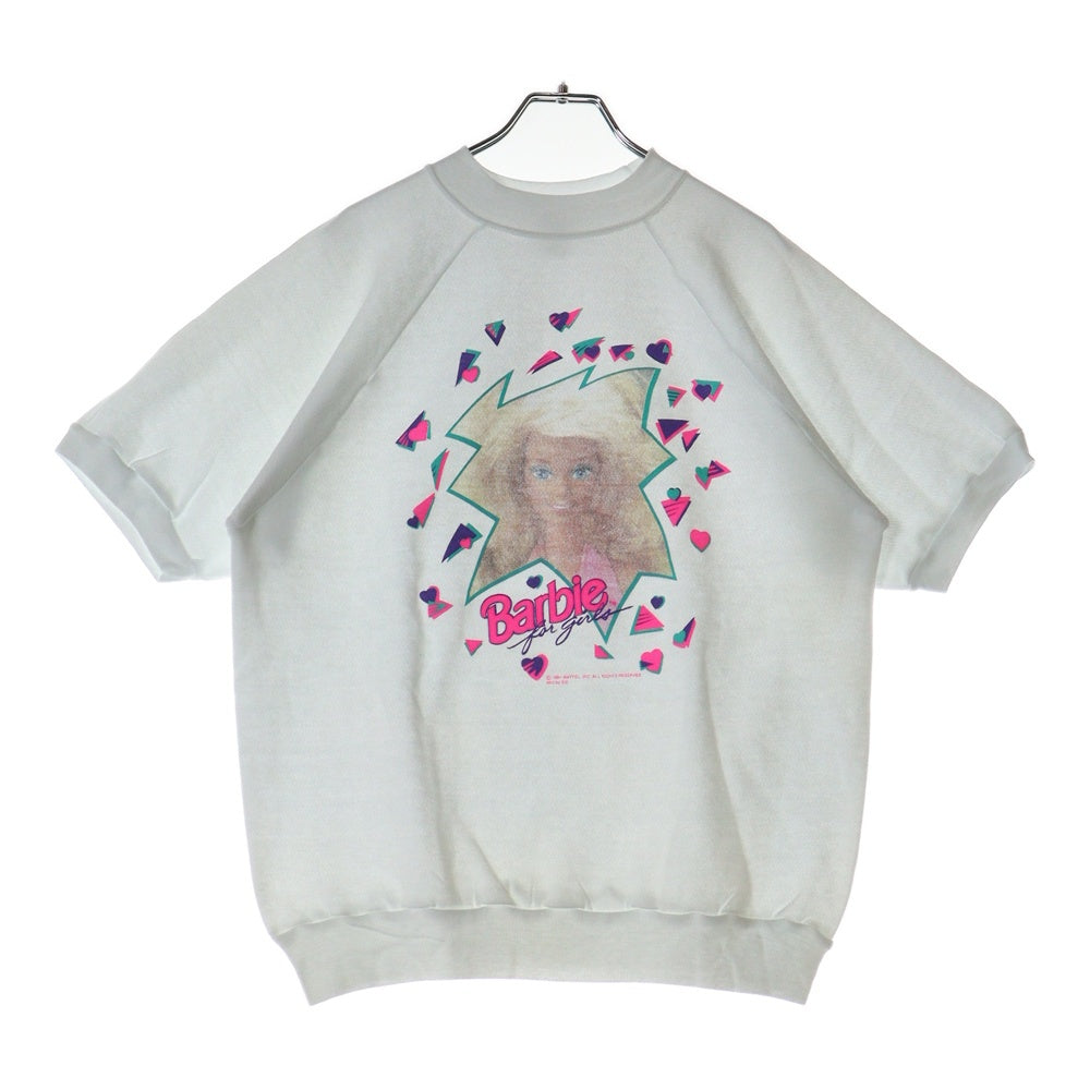 VINTAGE(ヴィンテージ) 90s BARBIE バービー フロントプリント 半袖スウェット ホワイト