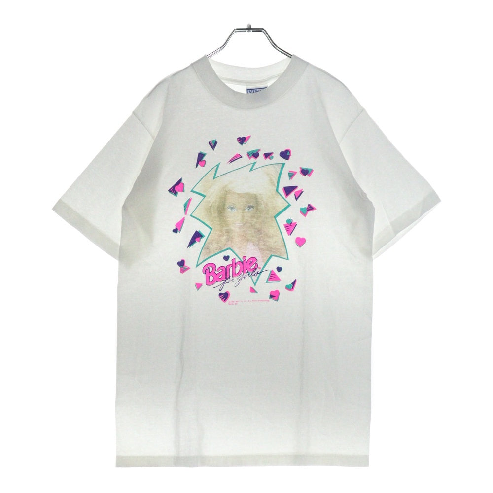 VINTAGE(ヴィンテージ) 90s BARBIE バービー フロントプリント Tシャツ 半袖カットソー ホワイト