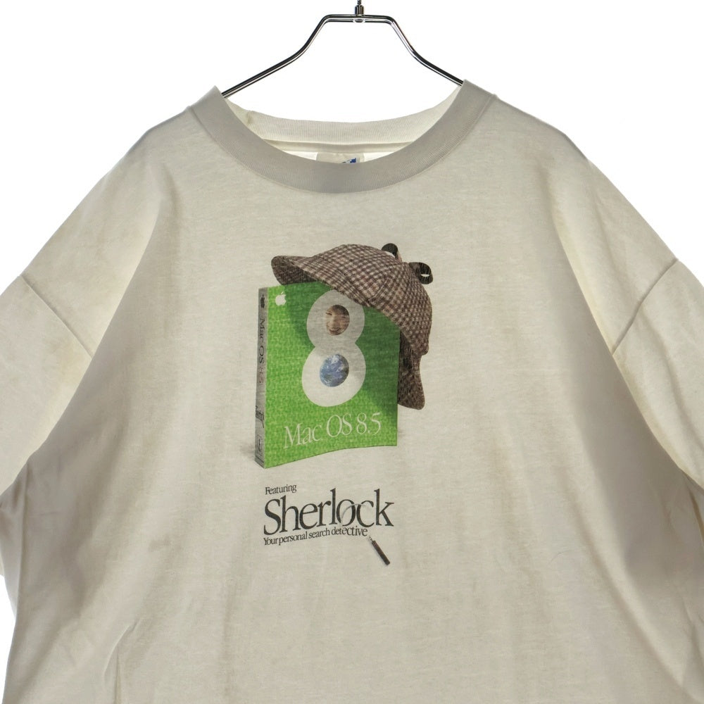 VINTAGE(ヴィンテージ) 90s APPLE MAC OS 8.5 SHERLOCK COMPANY TEE アップル マック 企業 Tシャツ 半袖カットソー ホワイト