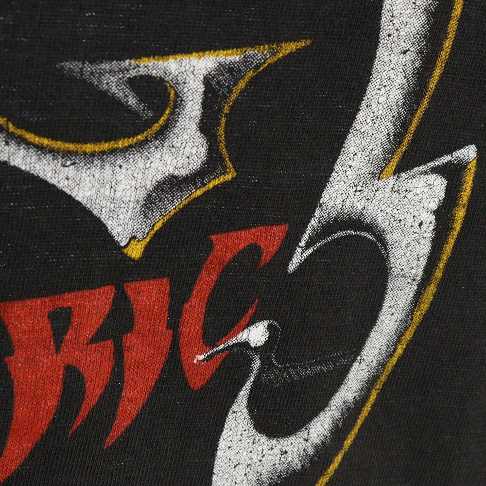VINTAGE(ヴィンテージ) 80s THE CULT Electric World Tour 1987 カルト 両面プリント 半袖Tシャツ カットソー ブラック