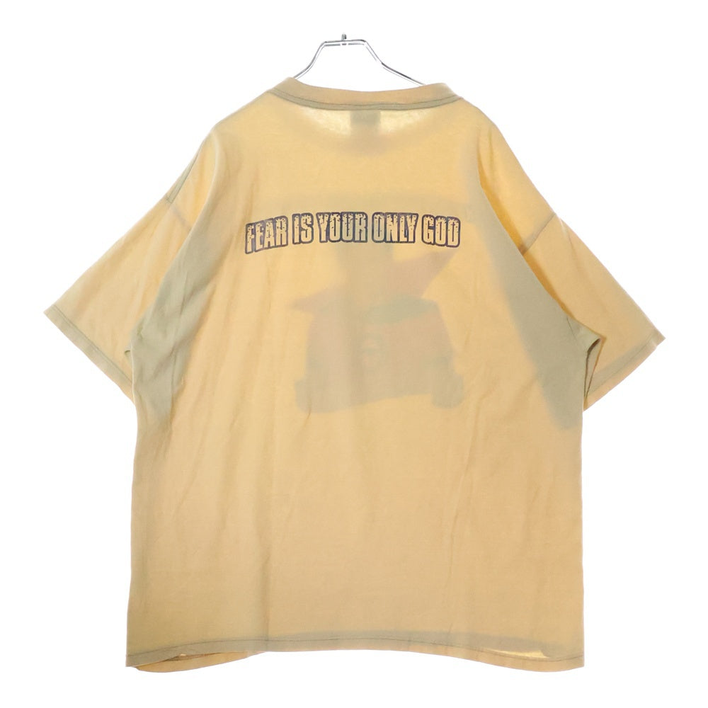 VINTAGE(ヴィンテージ) RAGE AGAINST THE MACHINE EVIL EMPIRE 両面プリント 半袖Tシャツ カットソー ベージュ