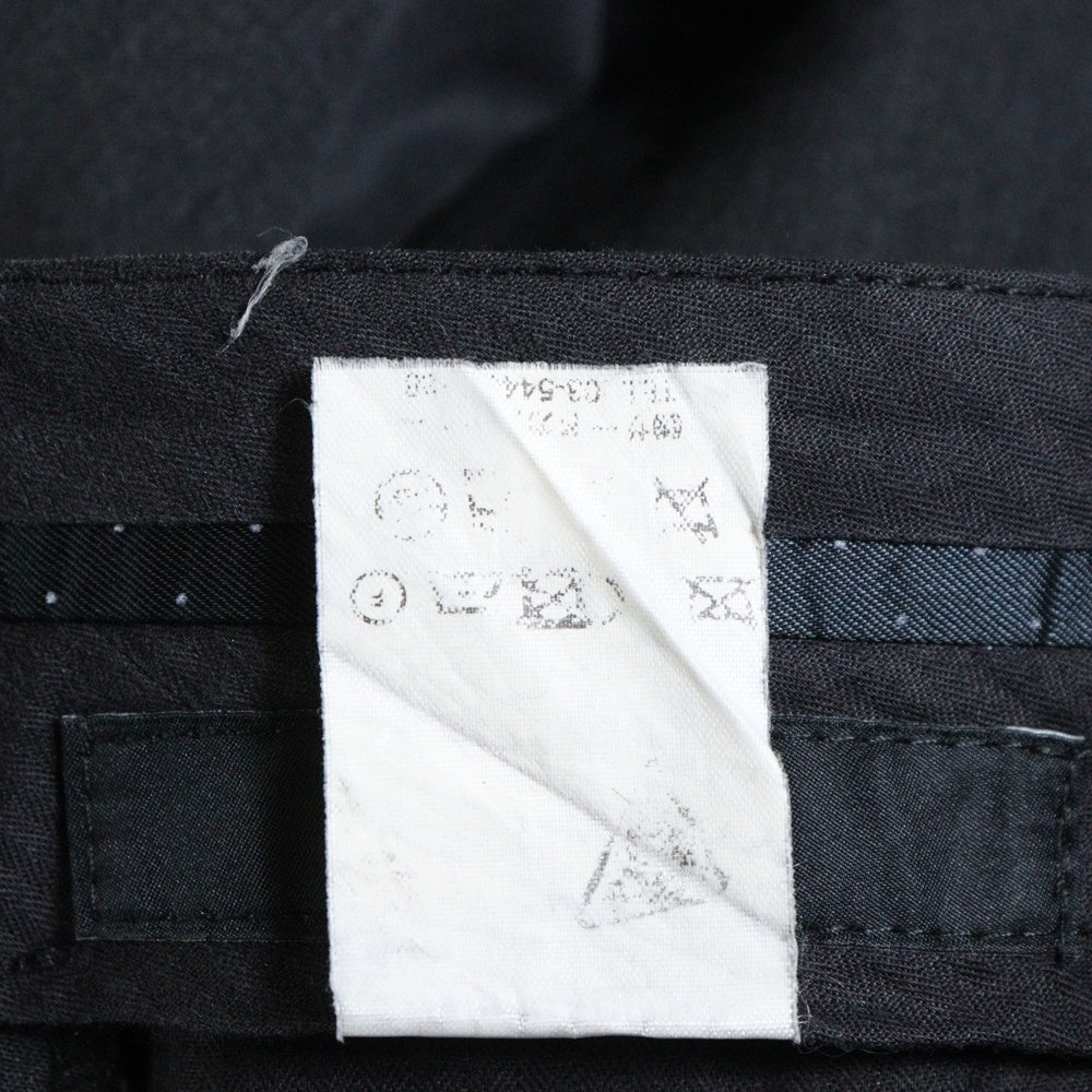 GIVENCHY(ジバンシィ) WOOL SLACKS ウール テーパード ベルトレス スラックス グレー