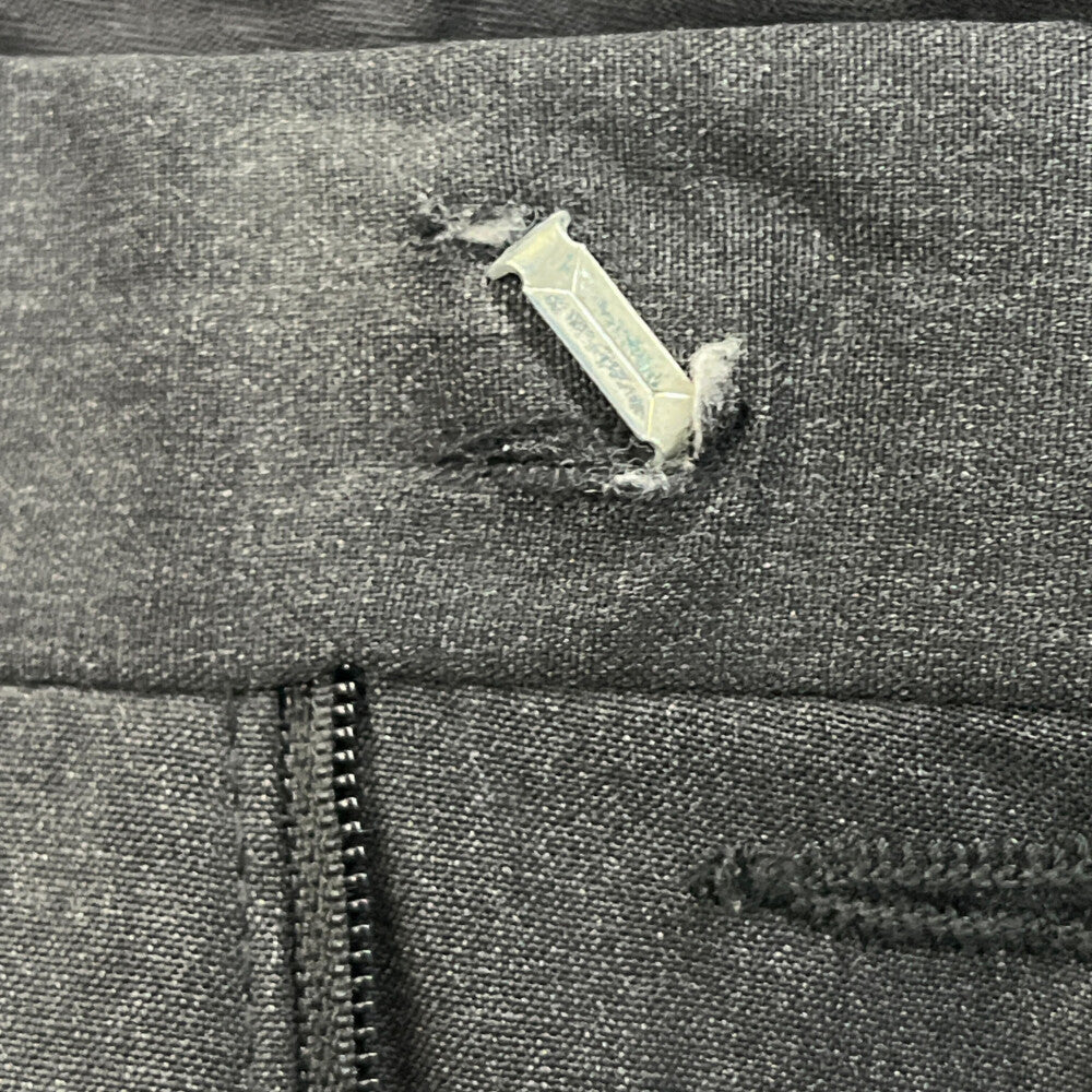 GIVENCHY(ジバンシィ) WOOL SLACKS ウール テーパード ベルトレス スラックス グレー