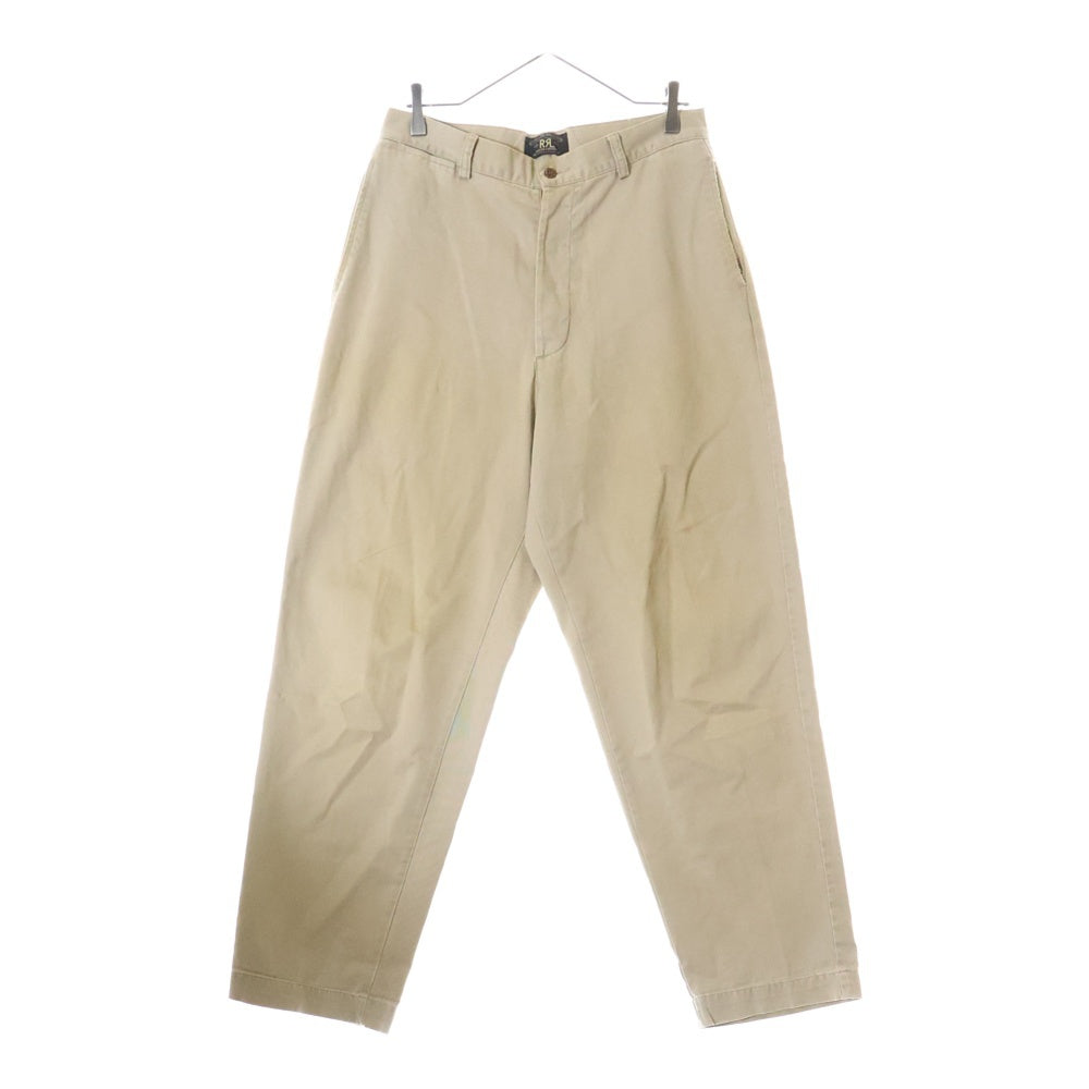 RRL(ダブルアールエル) チノクロス ノータック パンツ 三ツ星 C-TK1247 ベージュ
