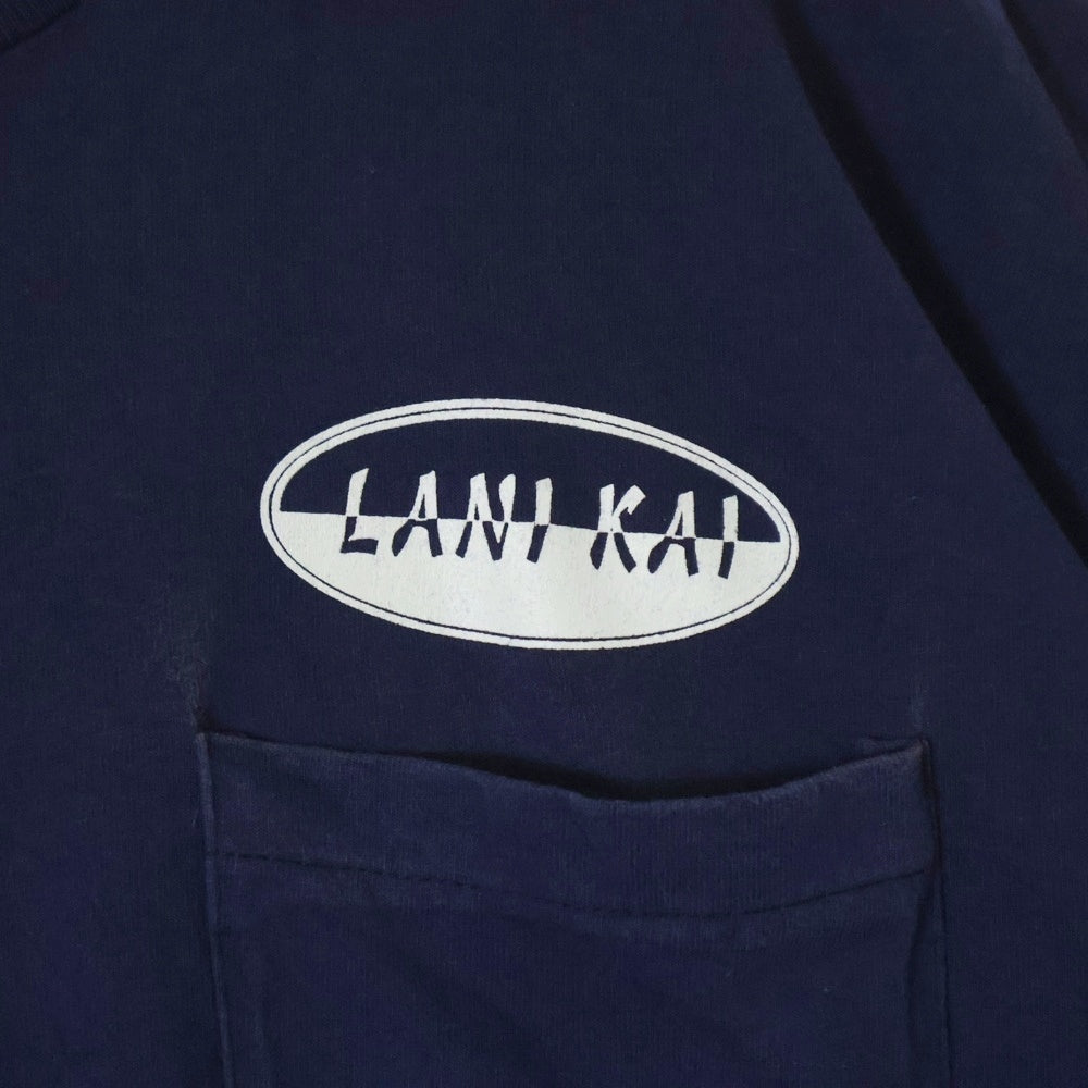 VINTAGE(ヴィンテージ) 90s LANI KAI FORT MYERS BESCH FLORIDA 両面プリント Tシャツ 半袖カットソー ネイビー