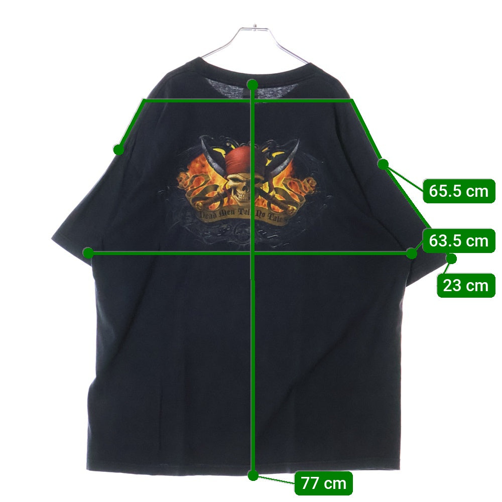 VINTAGE(ヴィンテージ) 00s DISNEY PIRATE OF CARIBBEAN ディズニー パイレーツオブカリビアン Tシャツ 半袖カットソー ブラック