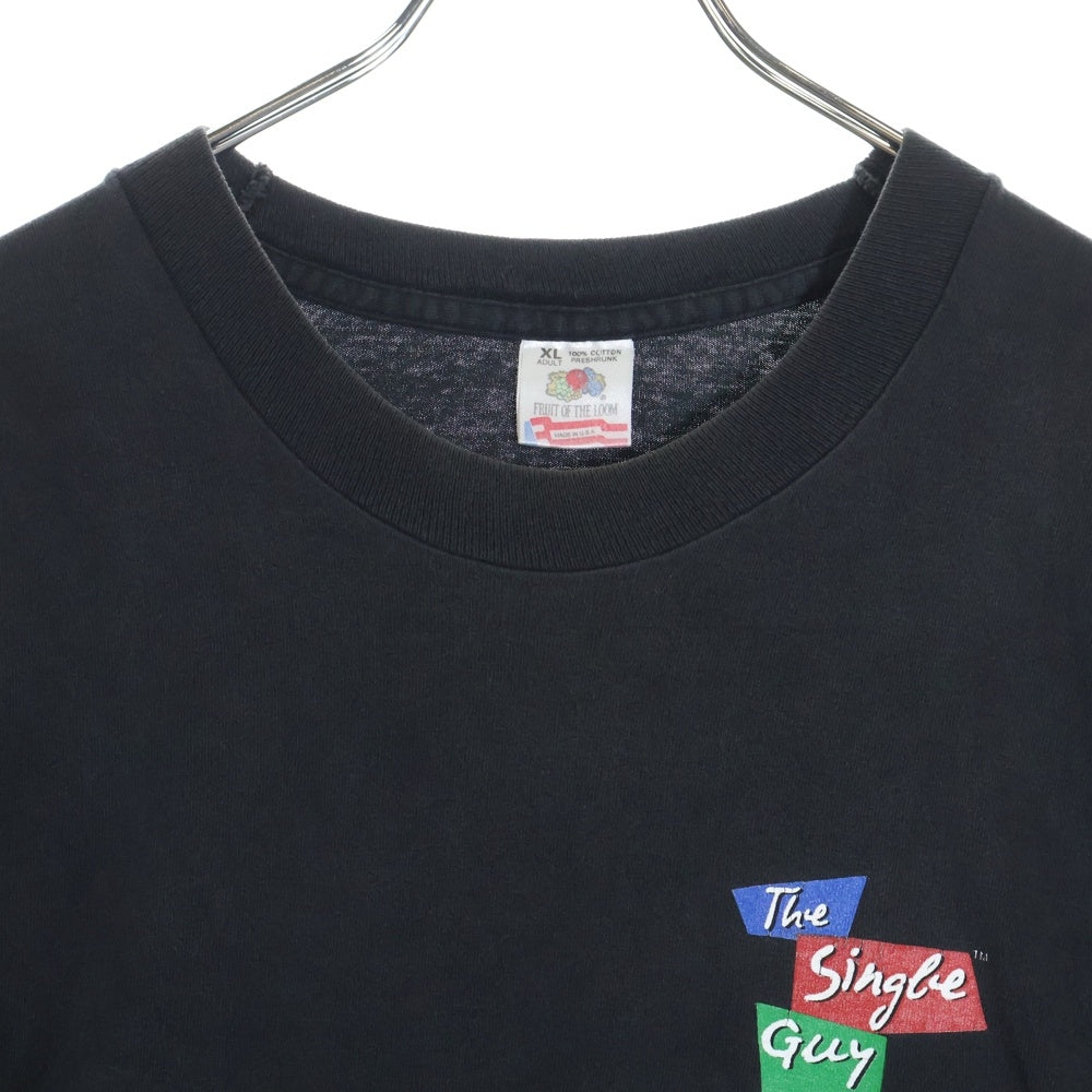 VINTAGE(ヴィンテージ) 90s THE SINGLE GUY DRAMA TEE シングルガイ フロントプリント Tシャツ 半袖カットソー ブラック