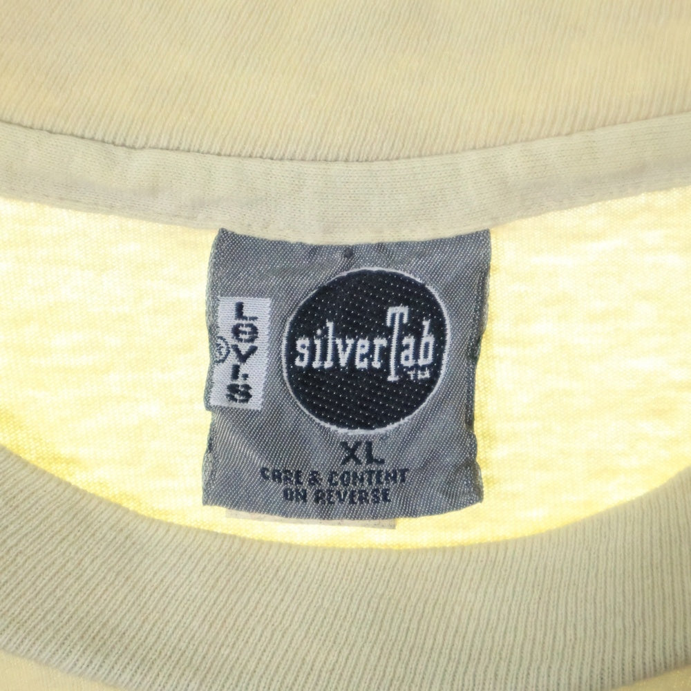 VINTAGE(ヴィンテージ) 90s Levi's Silver Tab リーバイス シルバータブ オーバープリント Tシャツ 半袖カットソー イエロー