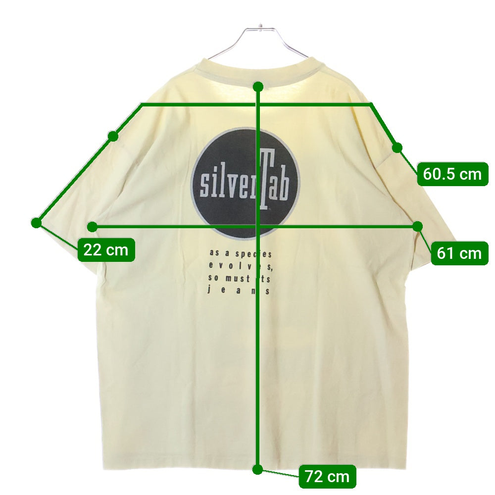 VINTAGE(ヴィンテージ) 90s Levi's Silver Tab リーバイス シルバータブ オーバープリント Tシャツ 半袖カットソー イエロー