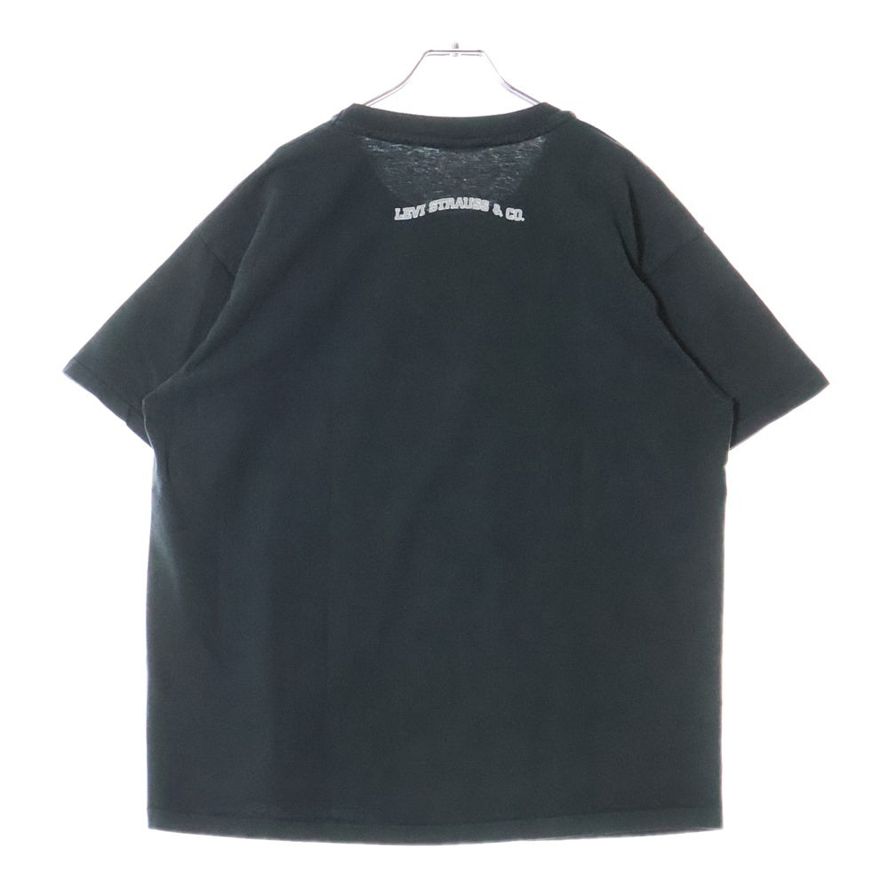 VINTAGE(ヴィンテージ) 90s Levi's AMERICAN ORIGINAL リーバイス フロントプリント Tシャツ 半袖カットソー ブラック