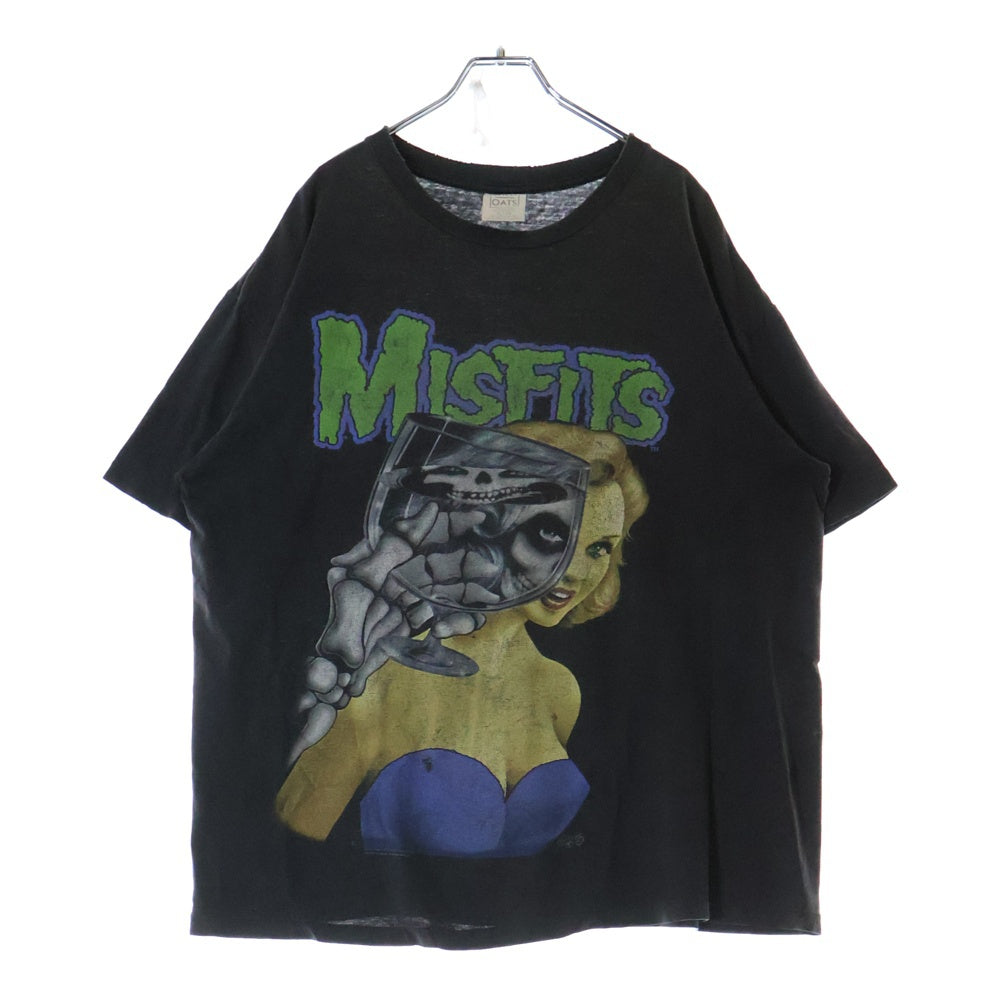 VINTAGE(ヴィンテージ) 90s MISFITS 20YEARS OF TERROR ミスフィッツ 両面プリント Tシャツ 半袖カットソー ブラック