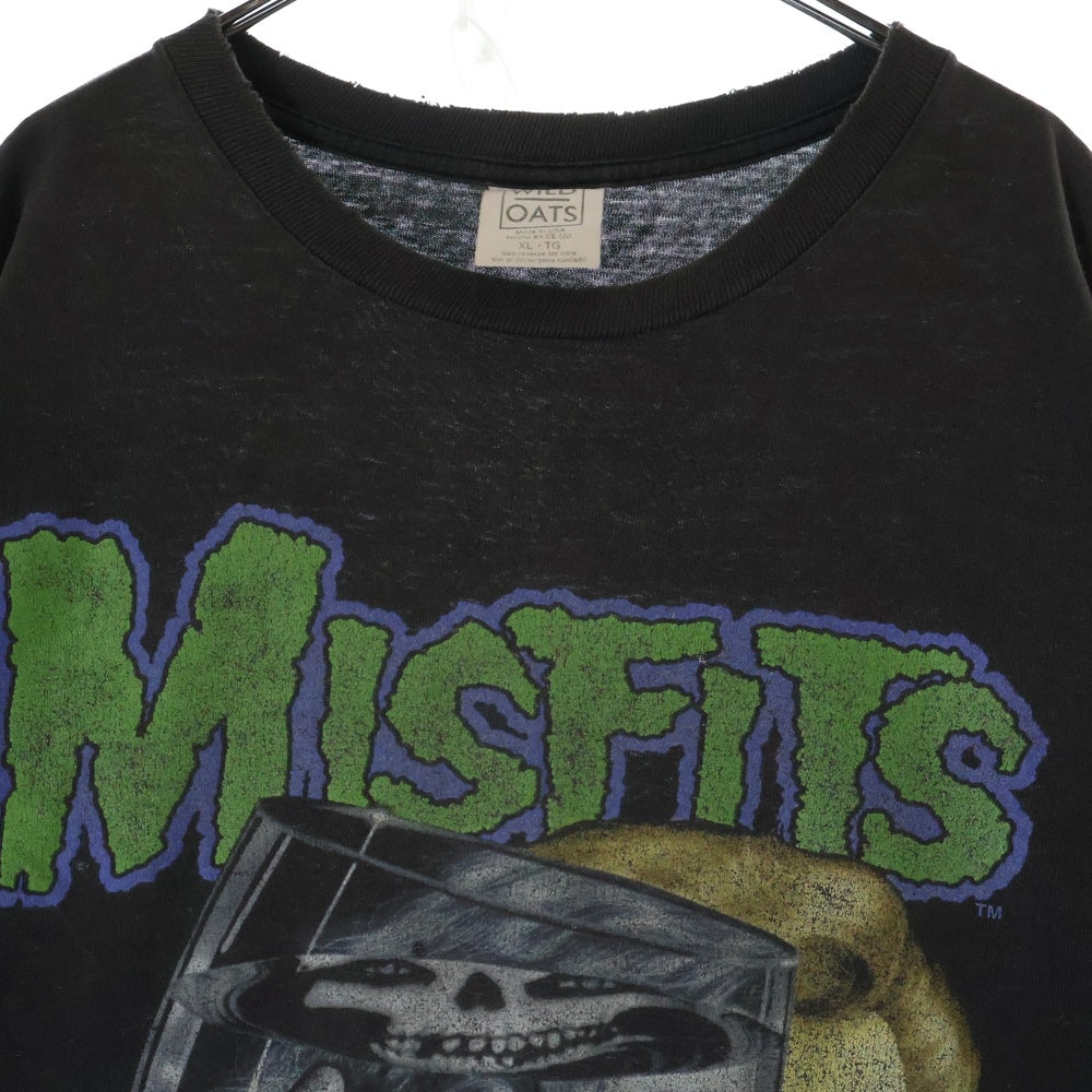 VINTAGE(ヴィンテージ) 90s MISFITS 20YEARS OF TERROR ミスフィッツ 両面プリント Tシャツ 半袖カットソー ブラック