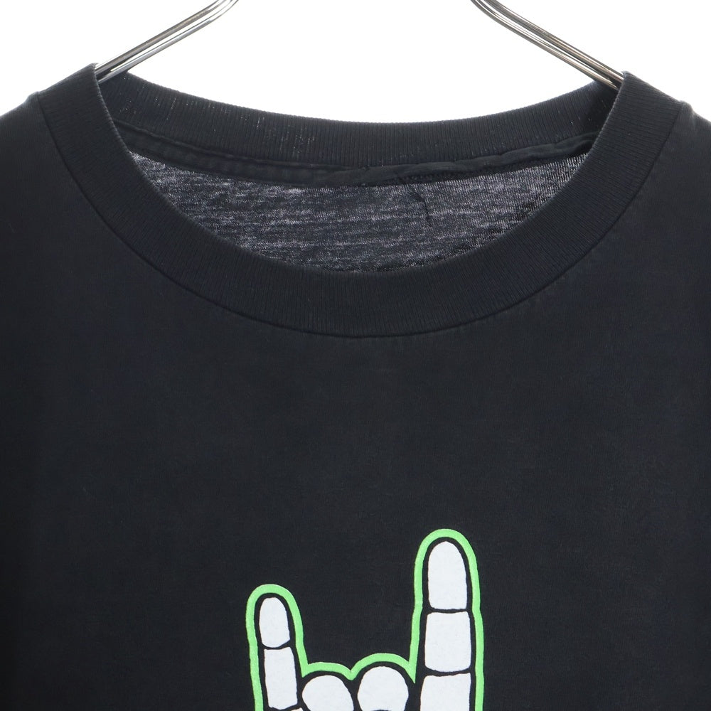 VINTAGE(ヴィンテージ) 90s MARILYN MANSON WE HATE LOVE WE LOVE HATE HAND SIGN マリリンマンソン ハンドサイン Tシャツ 半袖カットソー ブラック