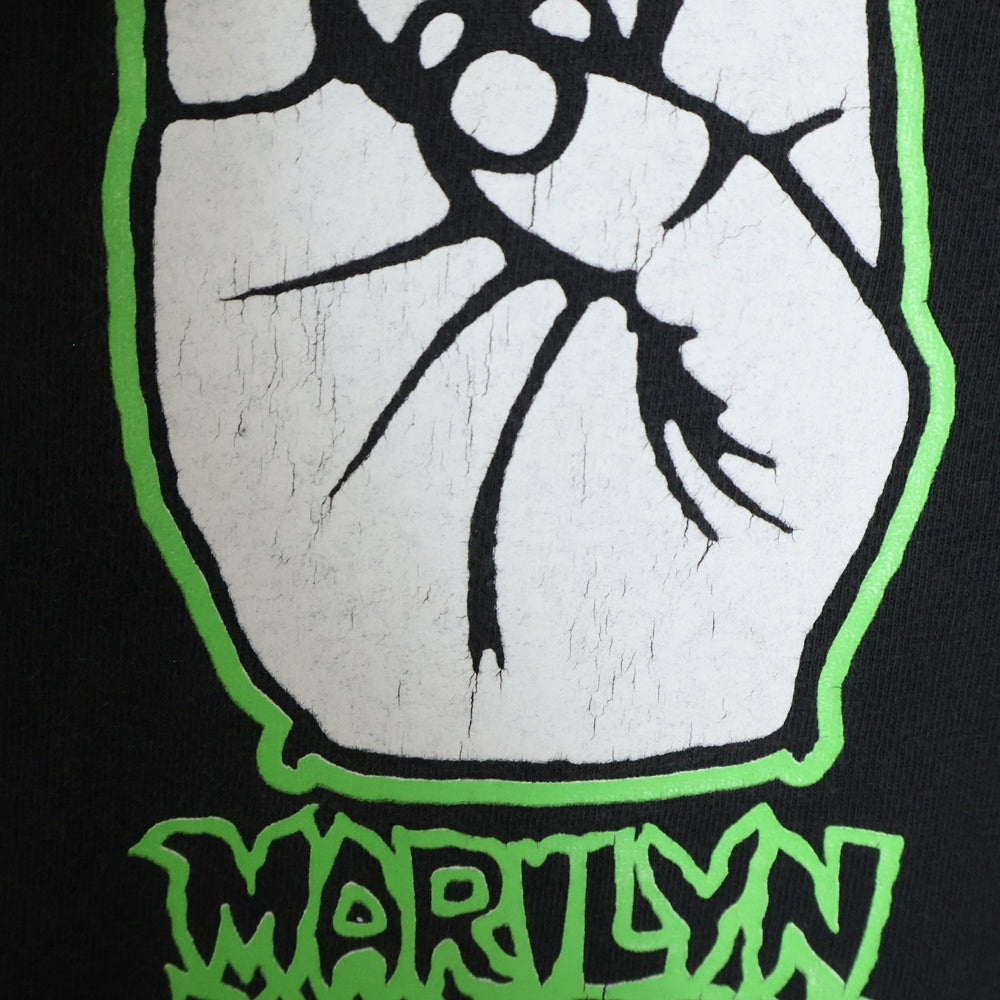 VINTAGE(ヴィンテージ) 90s MARILYN MANSON WE HATE LOVE WE LOVE HATE HAND SIGN マリリンマンソン ハンドサイン Tシャツ 半袖カットソー ブラック