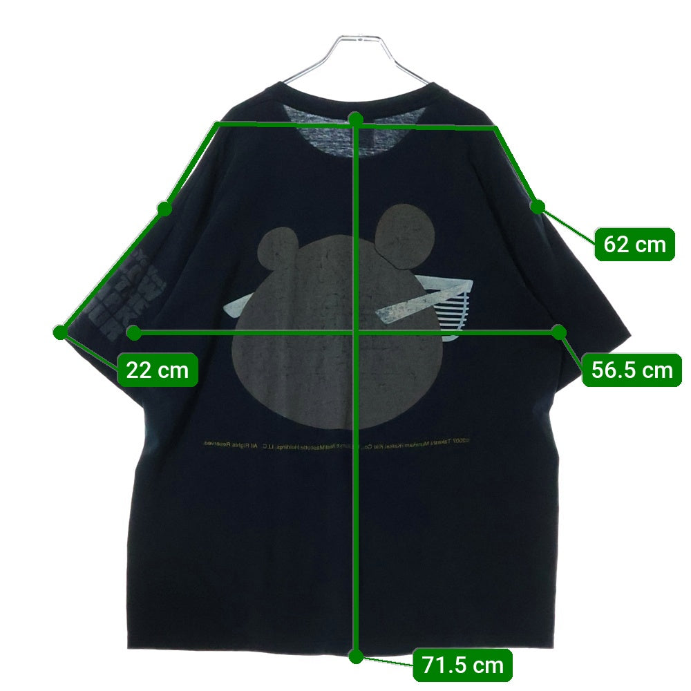 VINTAGE(ヴィンテージ) 00s Kanye West Glow In The Dark Tour Kanye Bear カニエ ウェスト ベアー Tシャツ 半袖カットソー ブラック