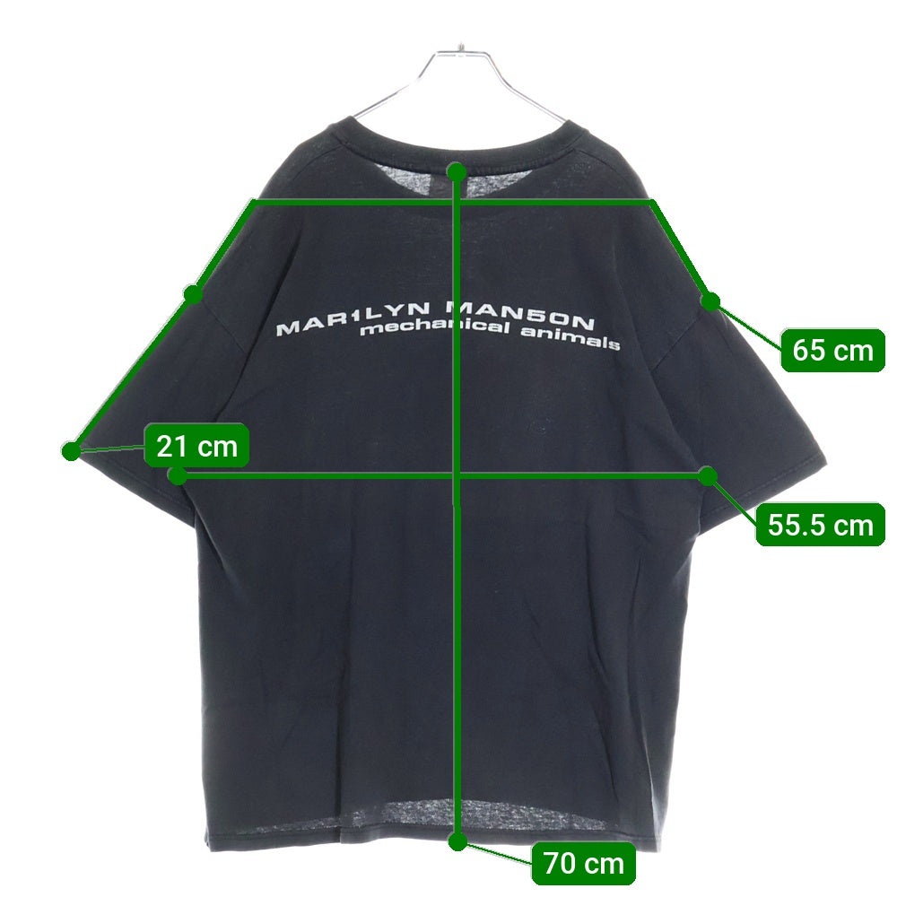VINTAGE(ヴィンテージ) 90s MARILYN MANSON MECHANICAL ANIMALS マリリンマンソン メカニカル アニマルズ Tシャツ 半袖カットソー ブラック