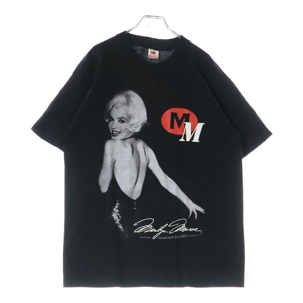 VINTAGE(ヴィンテージ) 90s MARILIN MONROE マリリンモンロー S/S 半袖カットソー ブラック