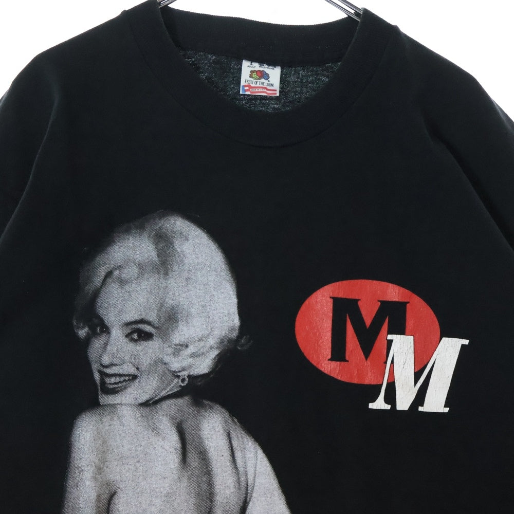 VINTAGE(ヴィンテージ) 90s MARILIN MONROE マリリンモンロー S/S 半袖カットソー ブラック
