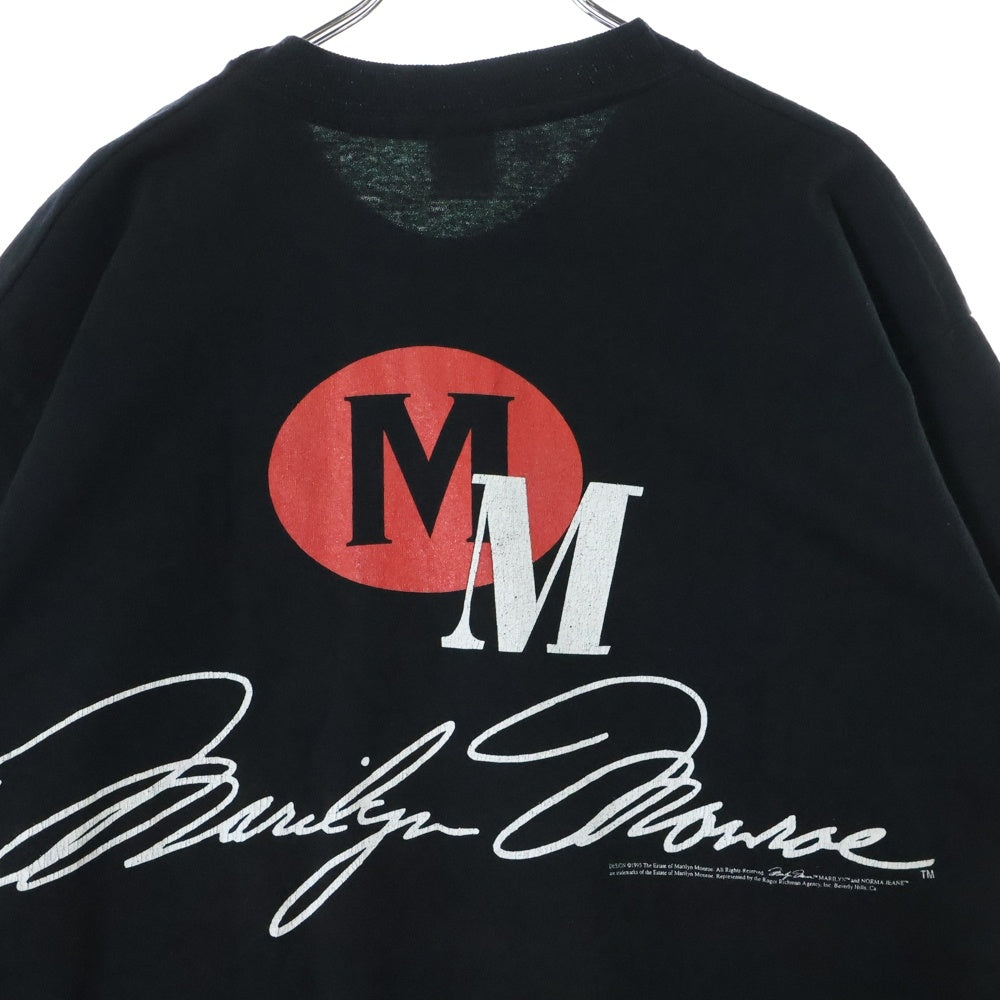 VINTAGE(ヴィンテージ) 90s MARILIN MONROE マリリンモンロー S/S 半袖カットソー ブラック