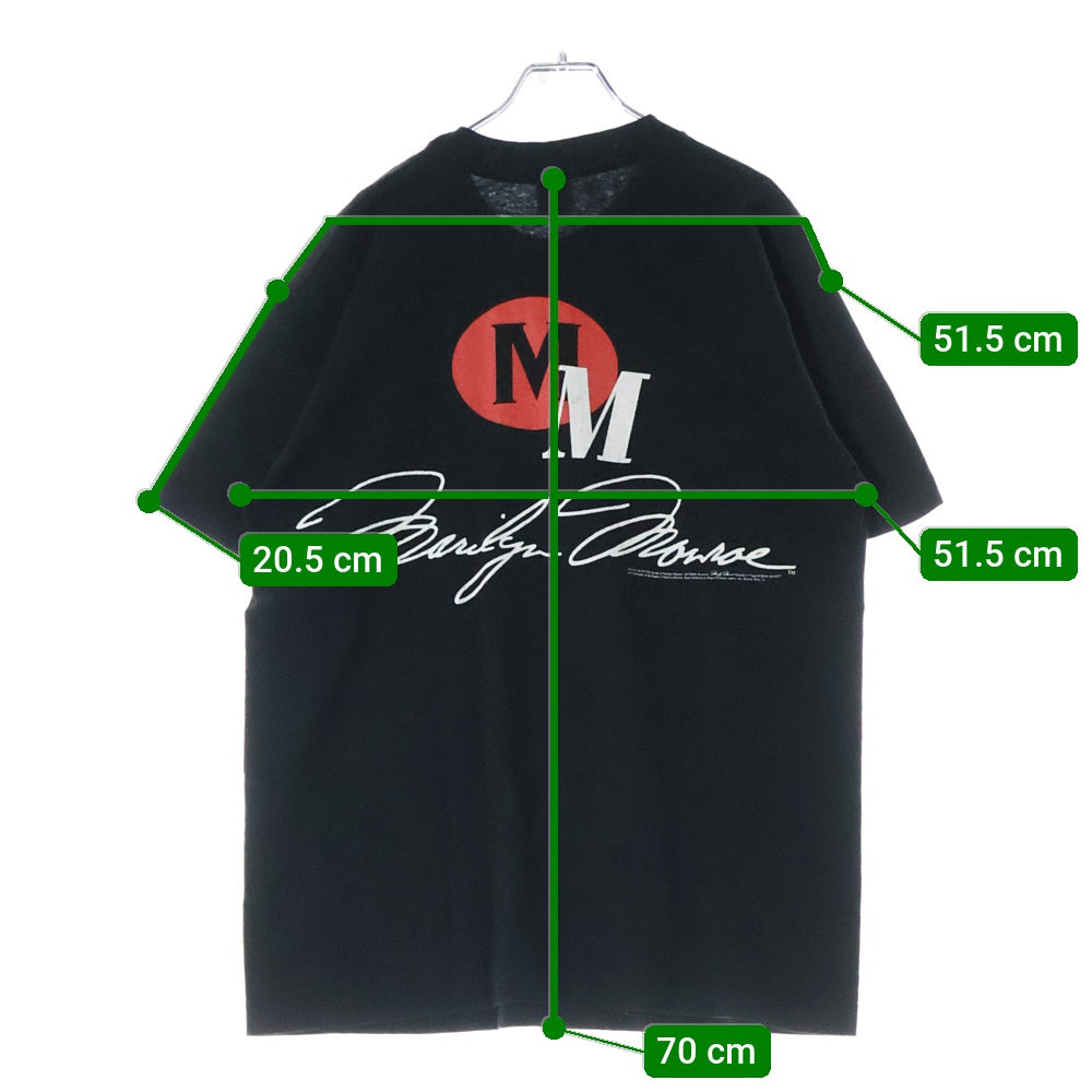 VINTAGE(ヴィンテージ) 90s MARILIN MONROE マリリンモンロー S/S 半袖カットソー ブラック