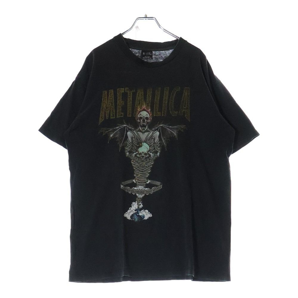 VINTAGE(ヴィンテージ) 90s METALLICA PUSHEAD KING NOTHING GIANT 両面プリント 半袖Tシャツ カットソー ブラック