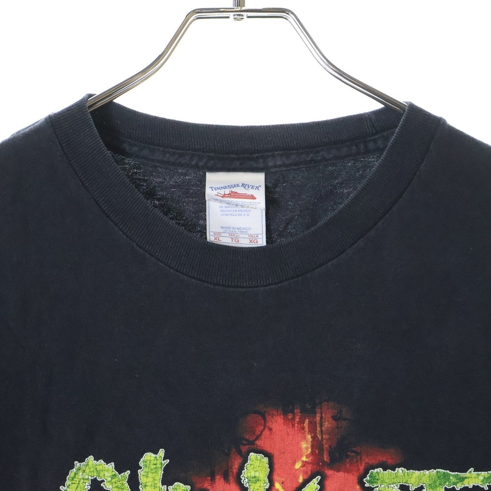 VINTAGE(ヴィンテージ) 00s SLIPKNOT 2004 TENNESSEE RIVER スリップノット フロントプリント 半袖Tシャツ カットソー ブラック