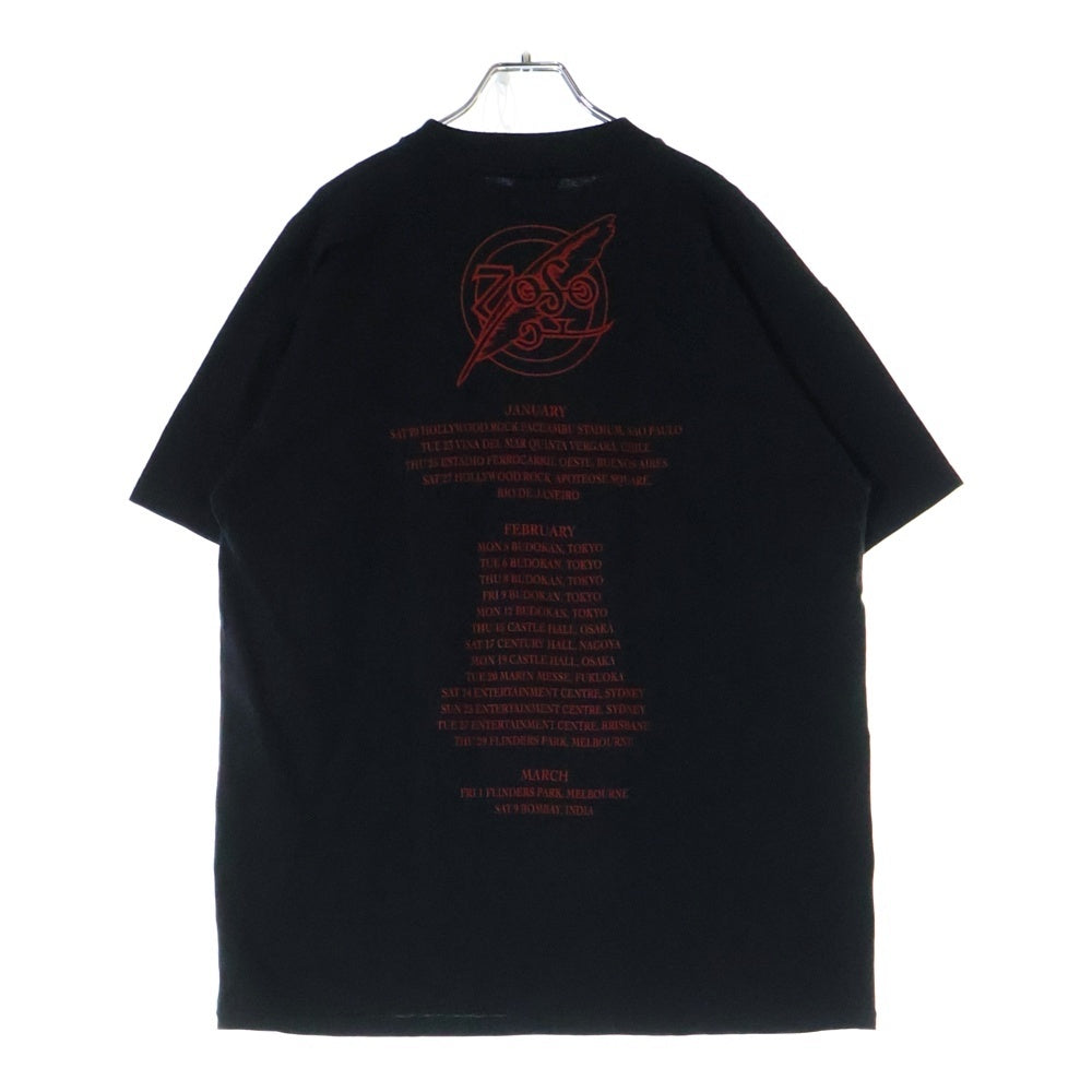 VINTAGE(ヴィンテージ) 90s JIMMY PAGE ROBERT PLANT NO QUARTER 1995 ジミーペイジ ロバートプラント ノークォーター 両面プリント 半袖Tシャツ カットソー ブラック
