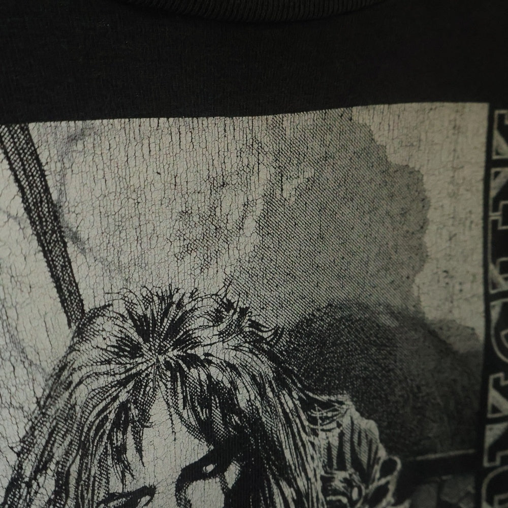 VINTAGE(ヴィンテージ) 90s NECROMANCER ANARCHY PRESS ネクロマンサー アナーキー プレス フロントプリント 半袖Tシャツ カットソー ブラック