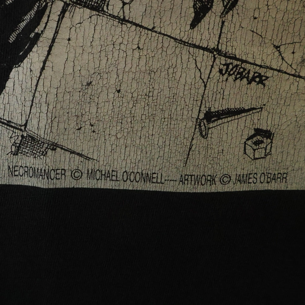 VINTAGE(ヴィンテージ) 90s NECROMANCER ANARCHY PRESS ネクロマンサー アナーキー プレス フロントプリント 半袖Tシャツ カットソー ブラック