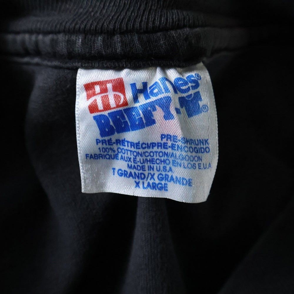 VINTAGE(ヴィンテージ) 90s NECROMANCER ANARCHY PRESS ネクロマンサー アナーキー プレス フロントプリント 半袖Tシャツ カットソー ブラック