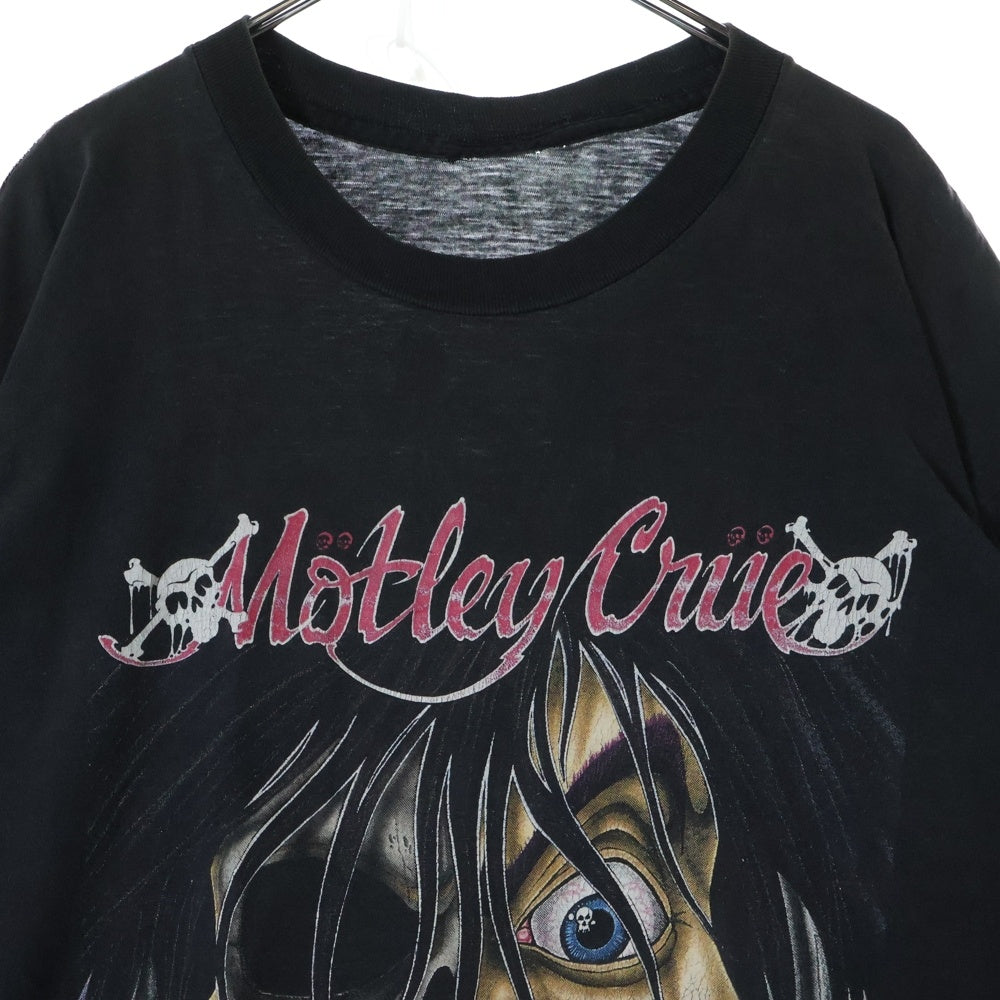 VINTAGE(ヴィンテージ) 90s MOTLEY CRUE DR FEELGOOD 1990 モトリークルー 両面プリント 半袖Tシャツ カットソー ブラック
