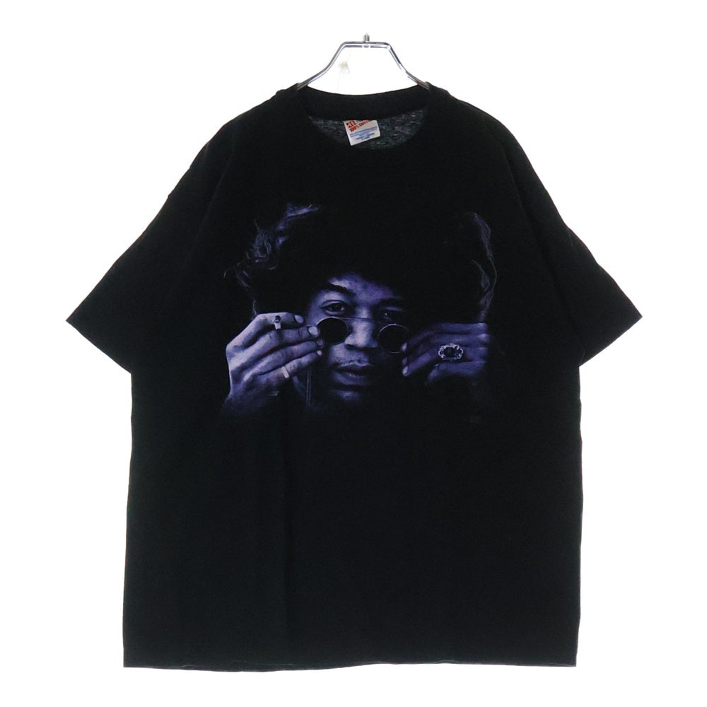 VINTAGE(ヴィンテージ) 90s JIMI HENDRIX ジ ミヘンドリクス 両面プリント 半袖Tシャツ カットソー ブラック