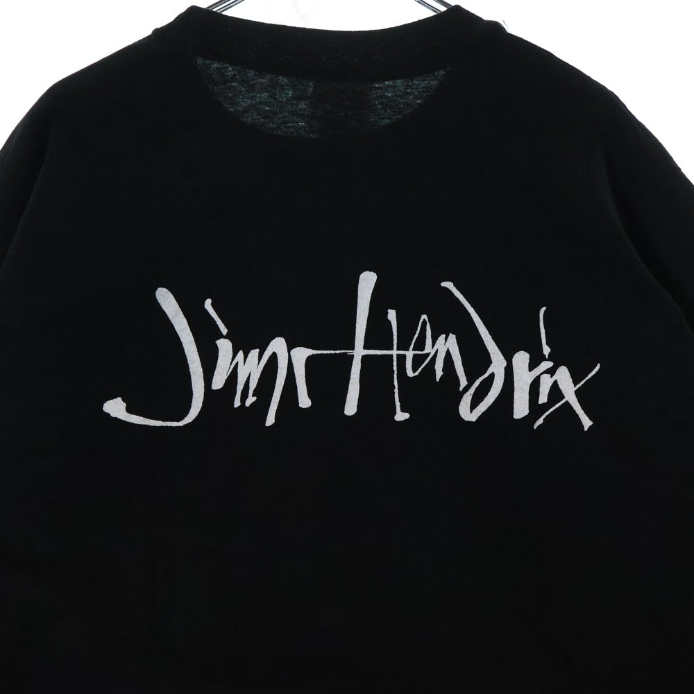 VINTAGE(ヴィンテージ) 90s JIMI HENDRIX ジ ミヘンドリクス 両面プリント 半袖Tシャツ カットソー ブラック