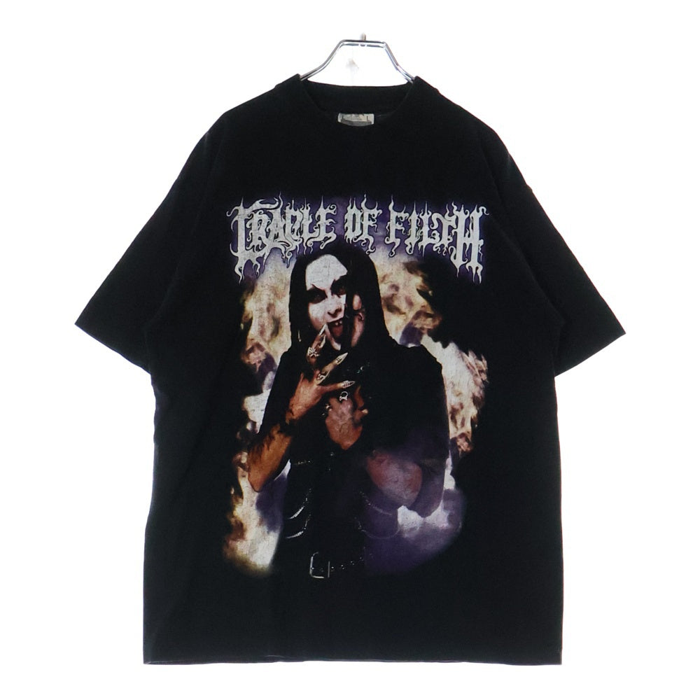 VINTAGE(ヴィンテージ) 00s CRADLE OF FILTH クレイドルオブフィルス 両面プリント 半袖Tシャツ カットソー ブラック