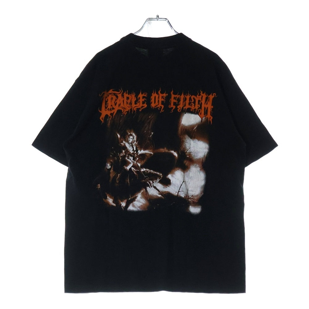 VINTAGE(ヴィンテージ) 00s CRADLE OF FILTH クレイドルオブフィルス 両面プリント 半袖Tシャツ カットソー ブラック
