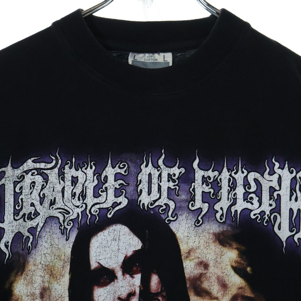VINTAGE(ヴィンテージ) 00s CRADLE OF FILTH クレイドルオブフィルス 両面プリント 半袖Tシャツ カットソー ブラック