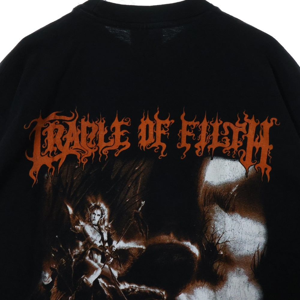 VINTAGE(ヴィンテージ) 00s CRADLE OF FILTH クレイドルオブフィルス 両面プリント 半袖Tシャツ カットソー ブラック