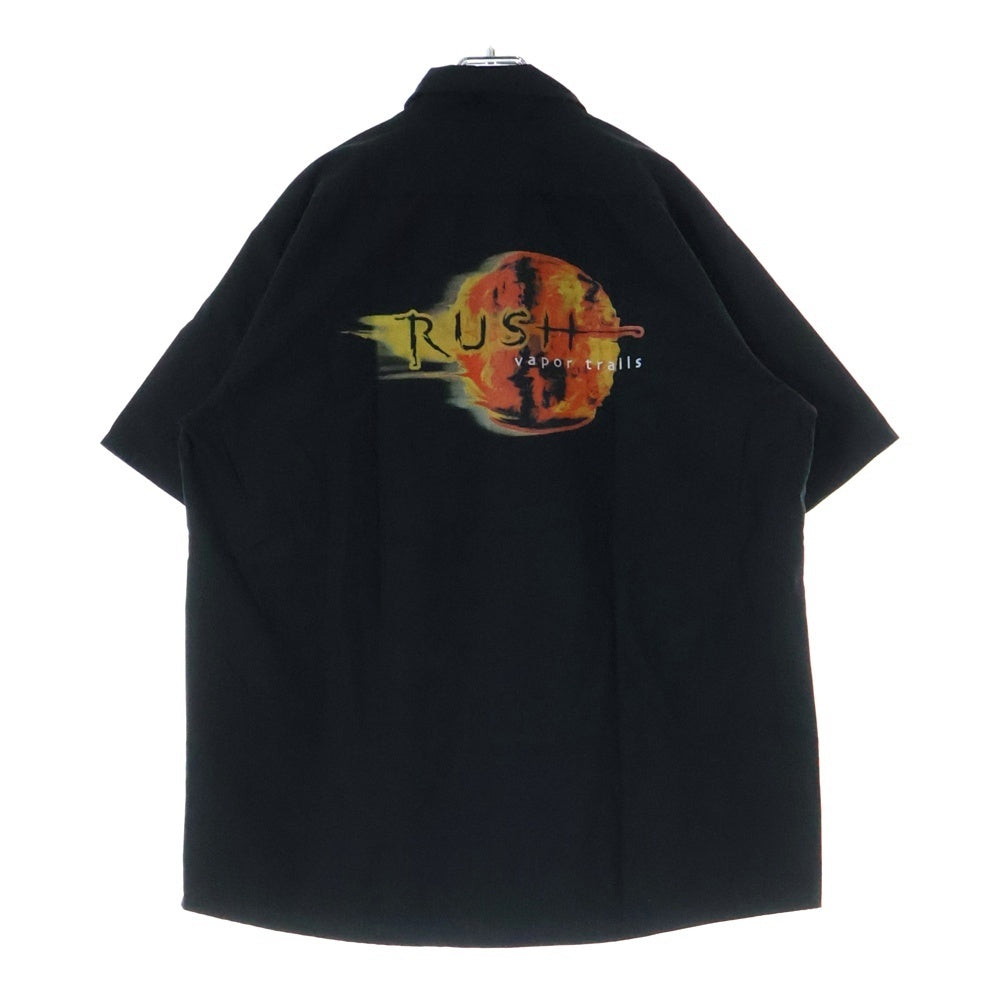 VINTAGE(ヴィンテージ) 00s RUSH VAPOR TRAILS S/S SHIRTS ラッシュ ヴェイパー トレイルズ 半袖シャツ ブラック