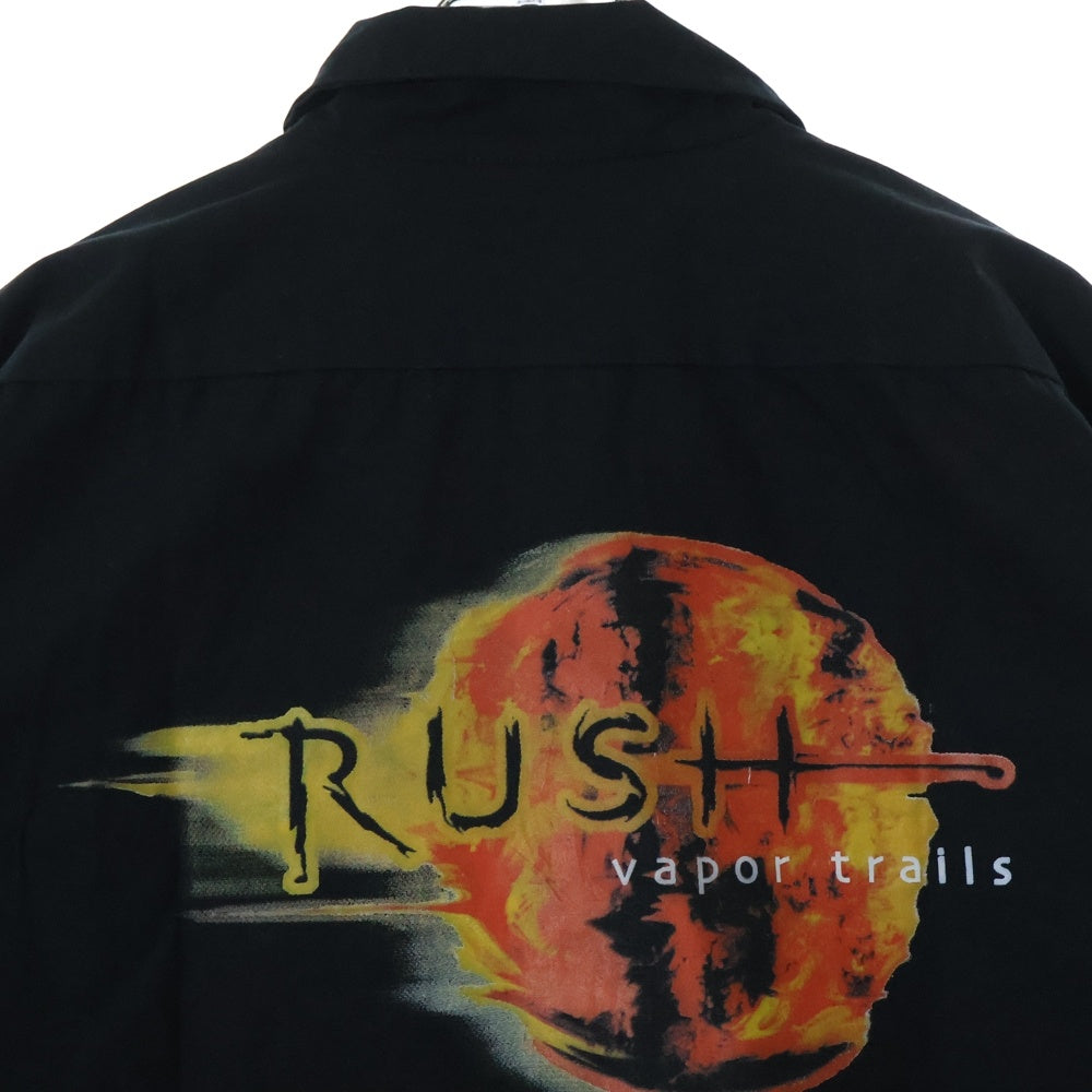 VINTAGE(ヴィンテージ) 00s RUSH VAPOR TRAILS S/S SHIRTS ラッシュ ヴェイパー トレイルズ 半袖シャツ ブラック