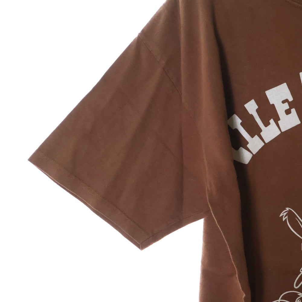 VINTAGE(ヴィンテージ) 00s LOONY TUNES WILE E COYOTE ワイリー コヨーテ 半袖Tシャツ カットソー ブラウン