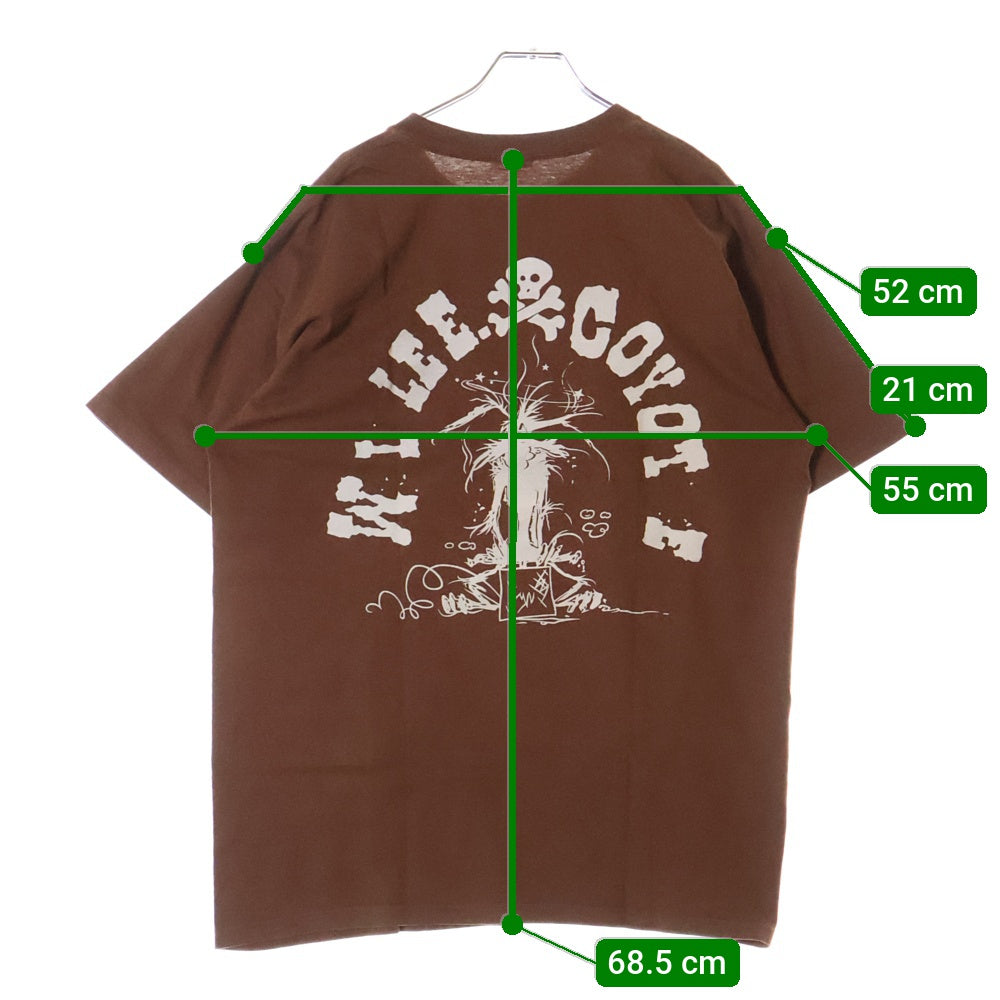 VINTAGE(ヴィンテージ) 00s LOONY TUNES WILE E COYOTE ワイリー コヨーテ 半袖Tシャツ カットソー ブラウン