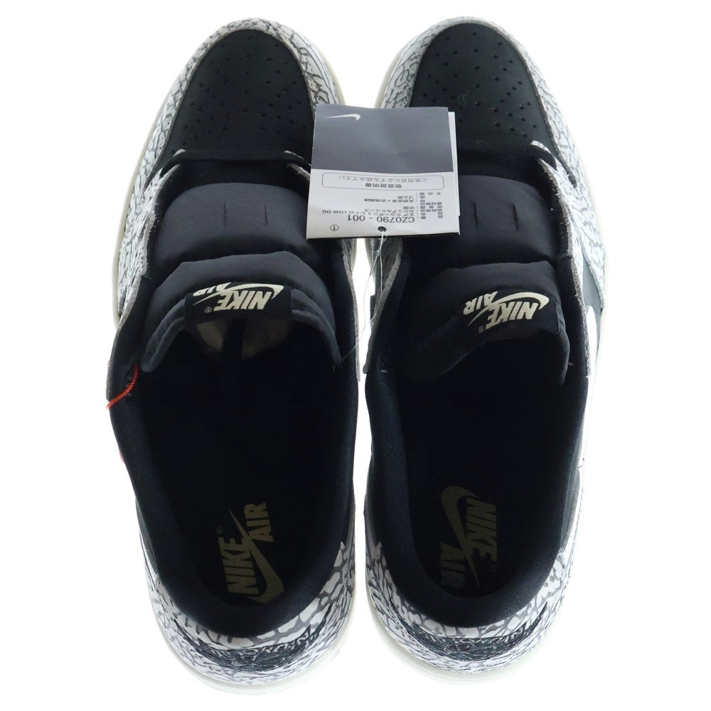 NIKE(ナイキ) AIR JORDAN 1 RETRO LOW OG Black Toe エアジョーダン1 レトロ ロー OG ローカットスニーカー CZ0790-001 ブラック/グレー US10/28cm