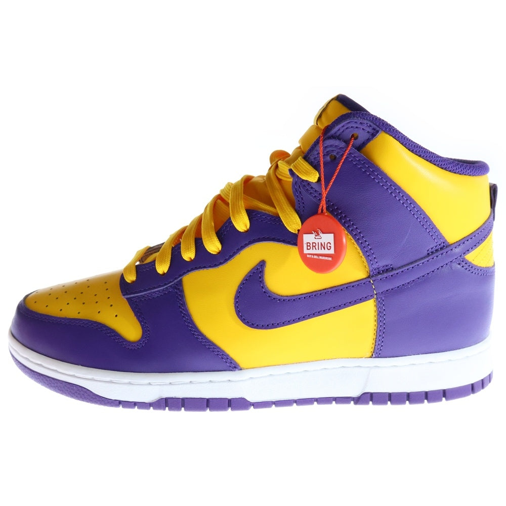NIKE(ナイキ) Dunk High Retro Lakers ダンク ハイ レトロ レイカーズ ハイカットスニーカー DD1399-500 イエロー/パープル US10.5/28.5cm