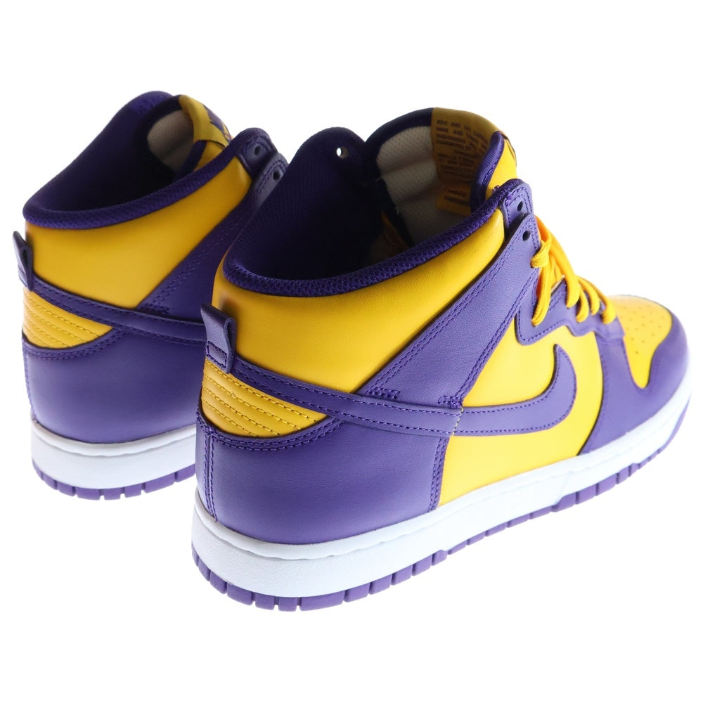 NIKE(ナイキ) Dunk High Retro Lakers ダンク ハイ レトロ レイカーズ ハイカットスニーカー DD1399-500 イエロー/パープル US10.5/28.5cm