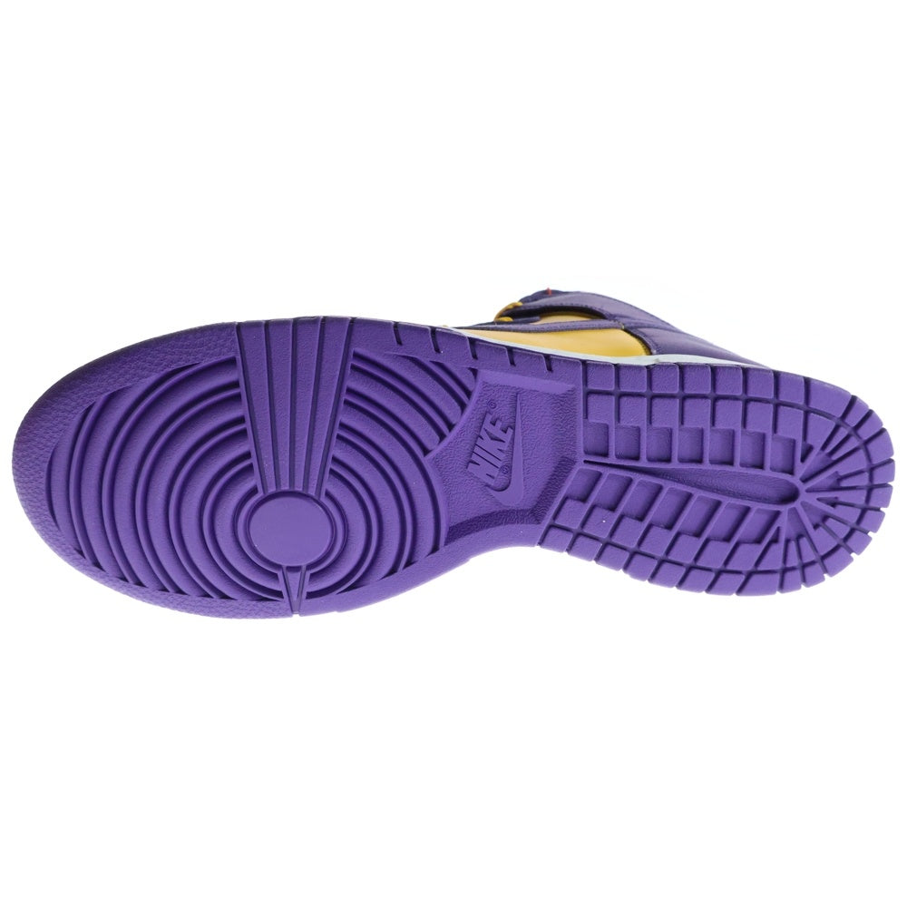 NIKE(ナイキ) Dunk High Retro Lakers ダンク ハイ レトロ レイカーズ ハイカットスニーカー DD1399-500 イエロー/パープル US10.5/28.5cm