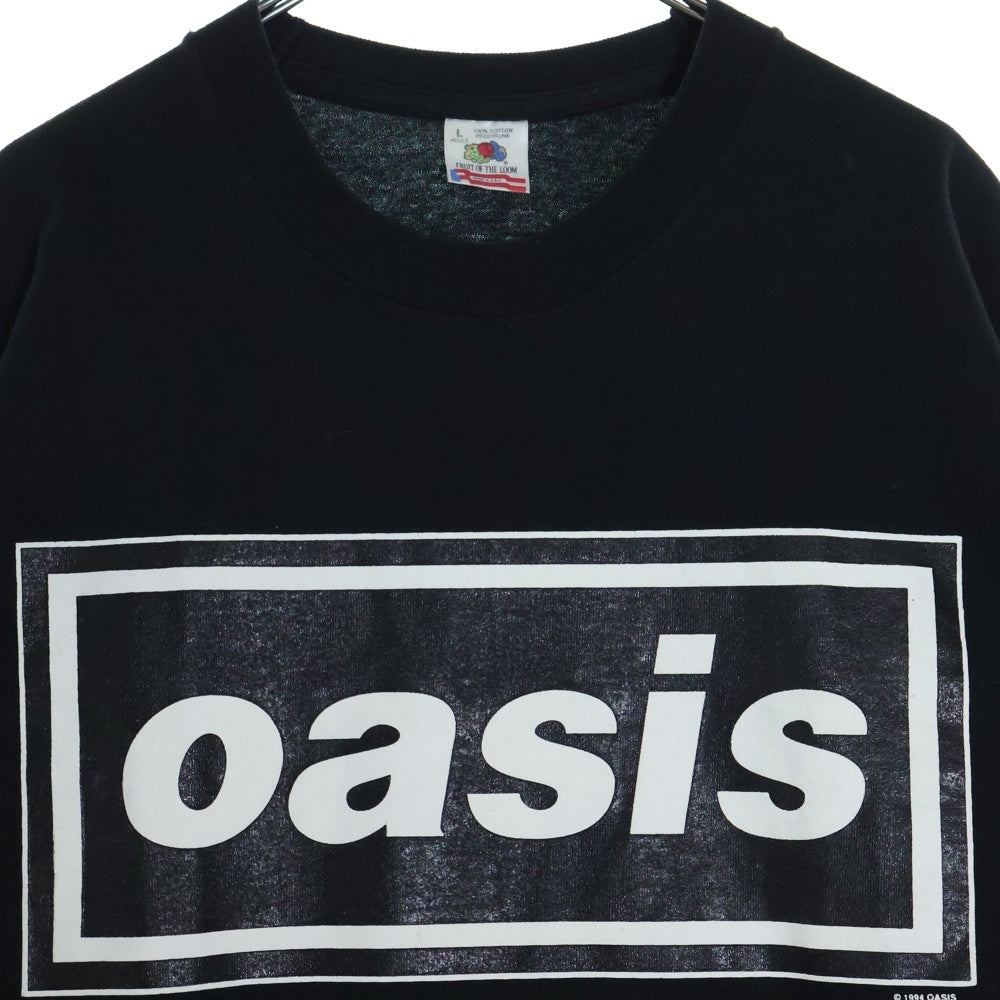 VINTAGE(ヴィンテージ) 90s oasis LOGO TEE オアシス ロゴ Tシャツ 半袖カットソー ブラック