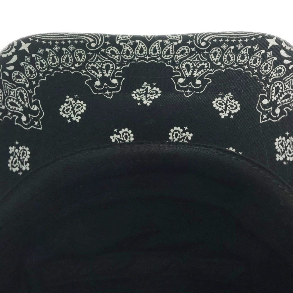 SUPREME(シュプリーム) 21SS Bandana Camp Cap バンダナ ボックスロゴ キャンプキャップ ブラック